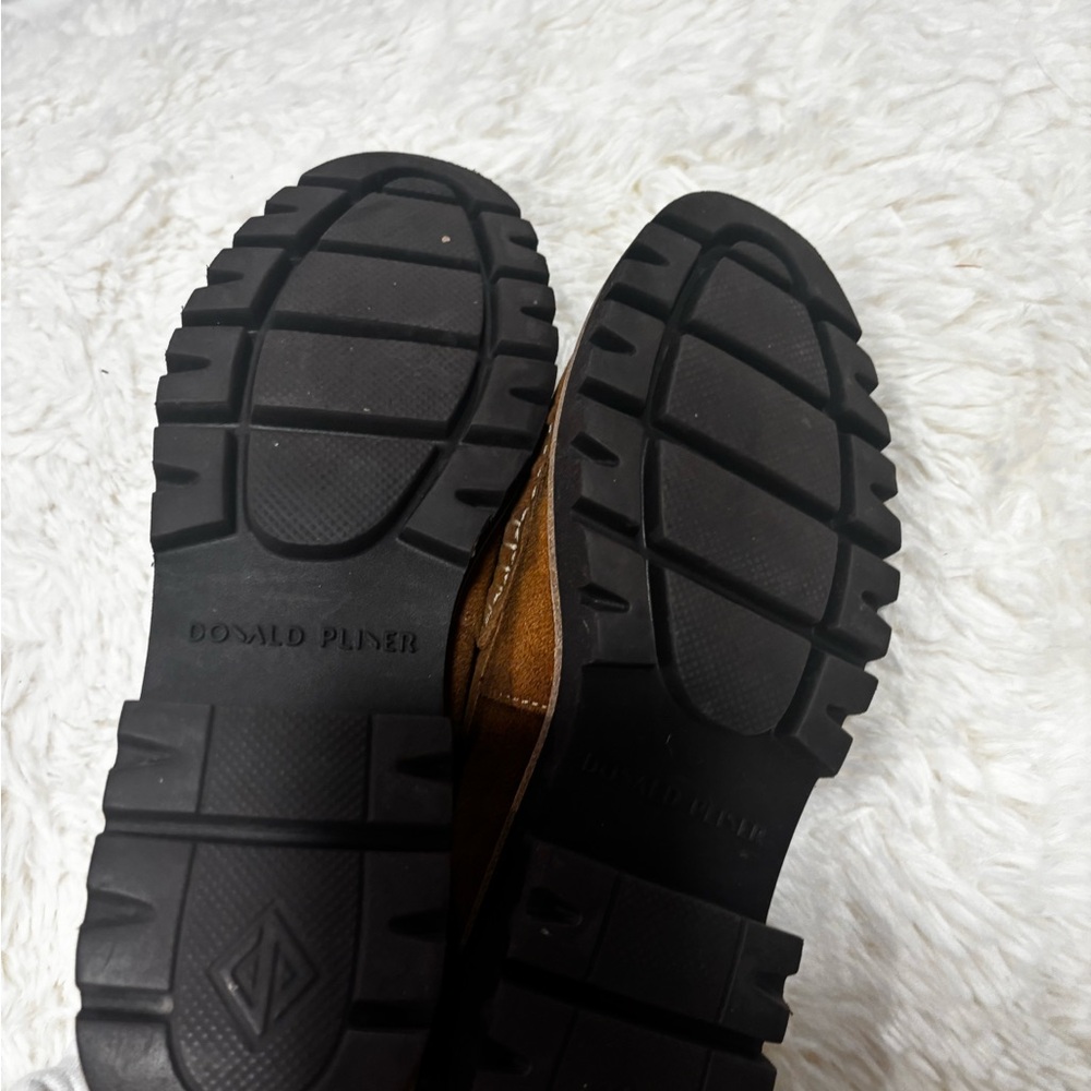 Donald J. Pliner Brown Suede Loafers - Picture 2 of 4